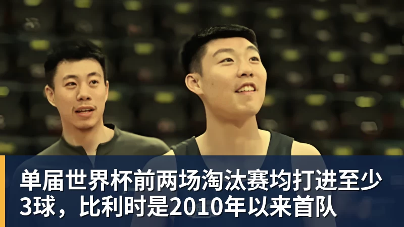 星空体育单届世界杯前两场淘汰赛均打进至少3球，比利时是2010年以来首队